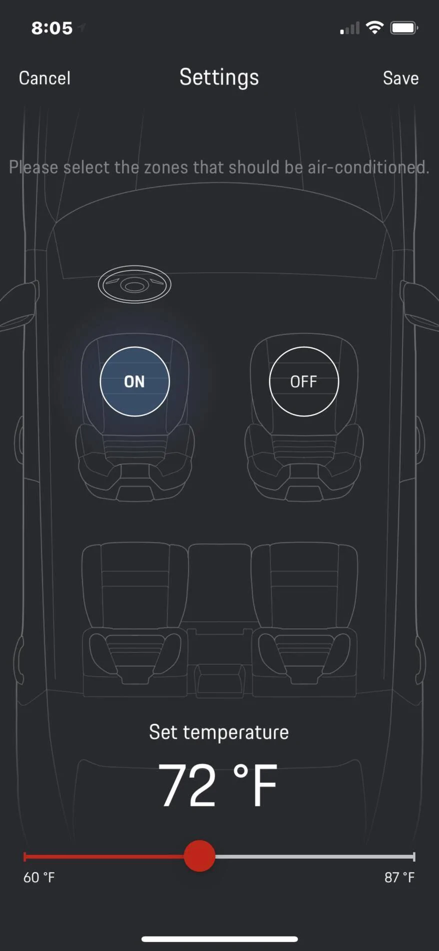 Porsche Taycan Saving settings to the keys? 1608473386957