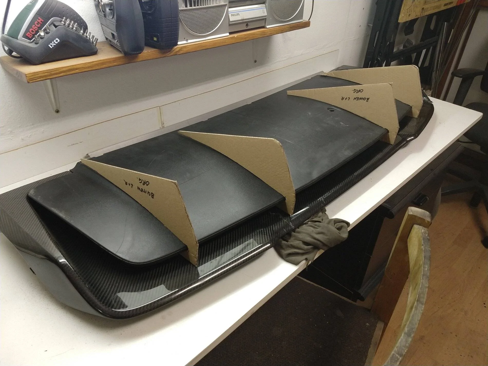 Porsche Taycan Aftermarket rear diffuser IMG_20201221_153405899