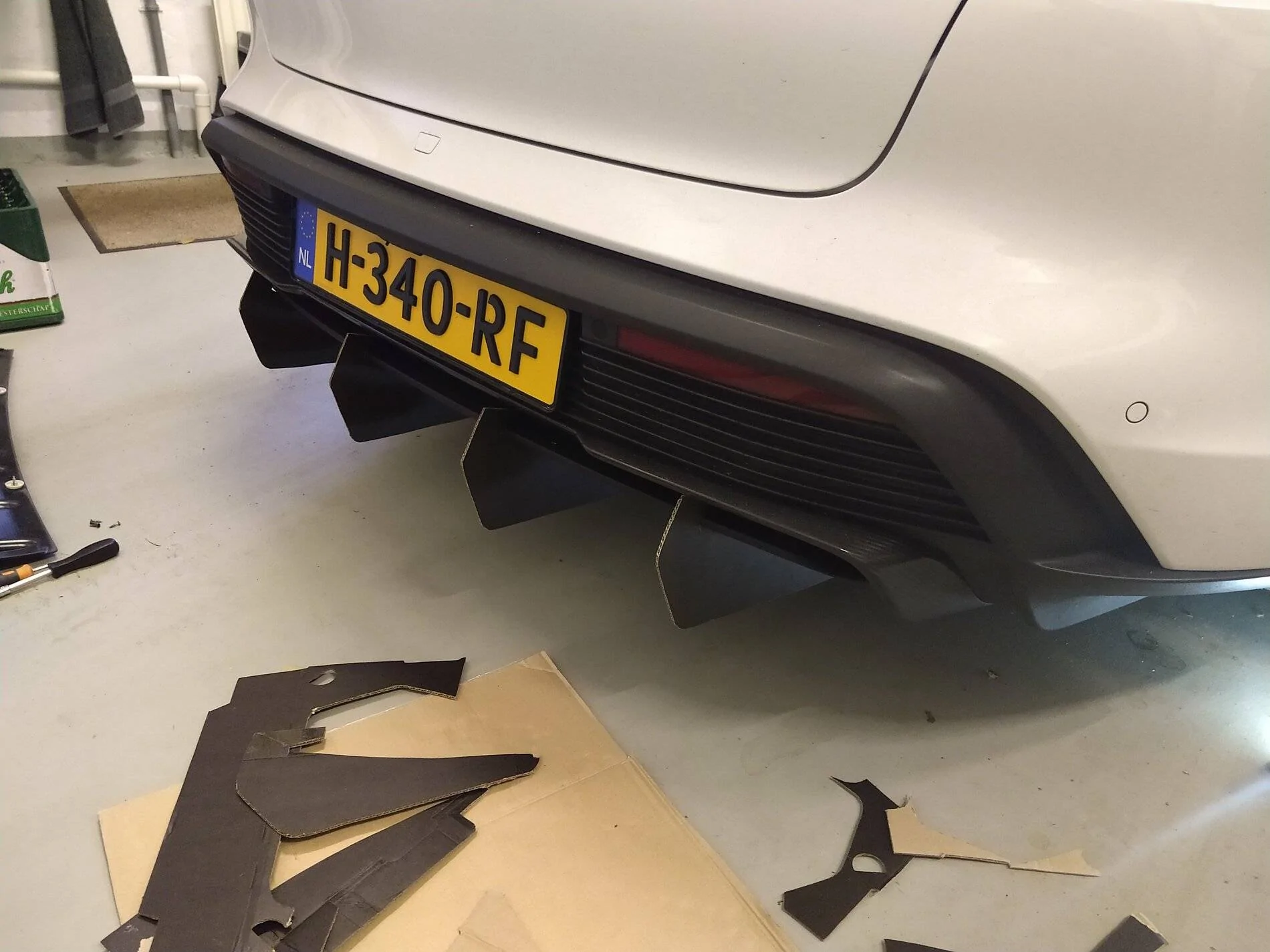 Porsche Taycan Aftermarket rear diffuser IMG_20201220_162255453