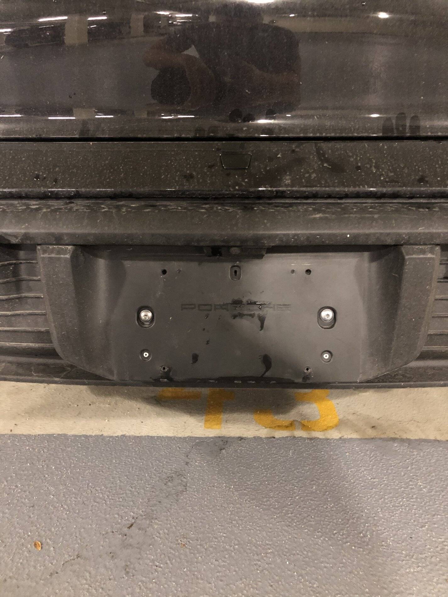 Porsche Taycan 3D Printed Removable Front Plate Mount for Taycan (Print Files Attached) F96306DD-520E-4542-AE5E-27D009110EE0