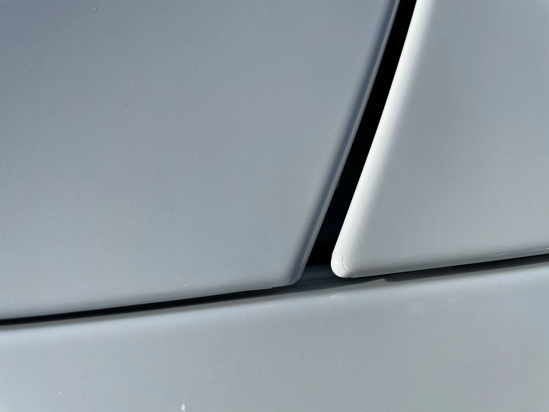 Porsche Taycan Does anyone else with full PPF have a seam like this? IMG_0291