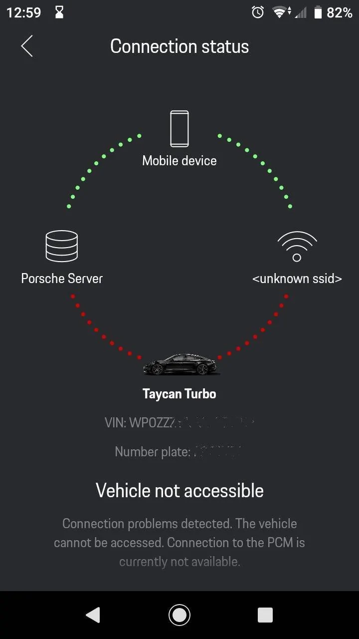 Porsche Taycan Vehicle Not Accessible message – Car keeps losing connection thumbnail