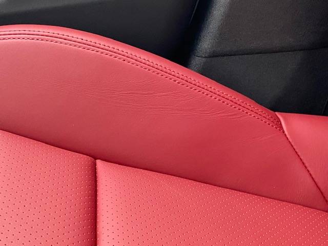 Porsche Taycan brand new Taycan Turbo - creases on seat bolster ok? E0AFF2BE-6D20-4EEC-859A-4F4348C88865