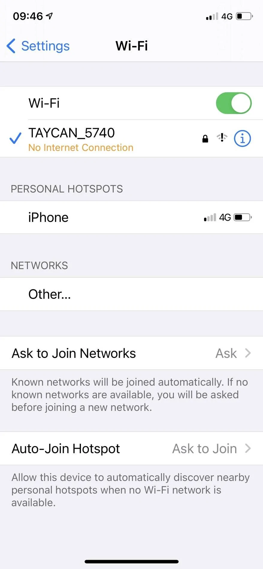 Porsche Taycan Stupid question ref WiFi hotspot FB8C4842-CD73-4243-9CBB-600D71D645A1