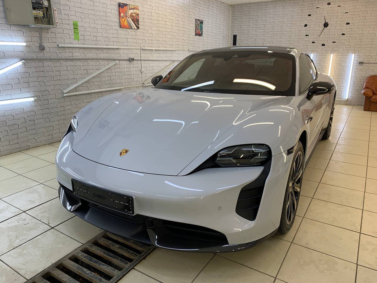 Porsche Taycan Suntek paint protection film (PPF) applied E9290D07-2091-401E-B6D8-E3058FCD5670