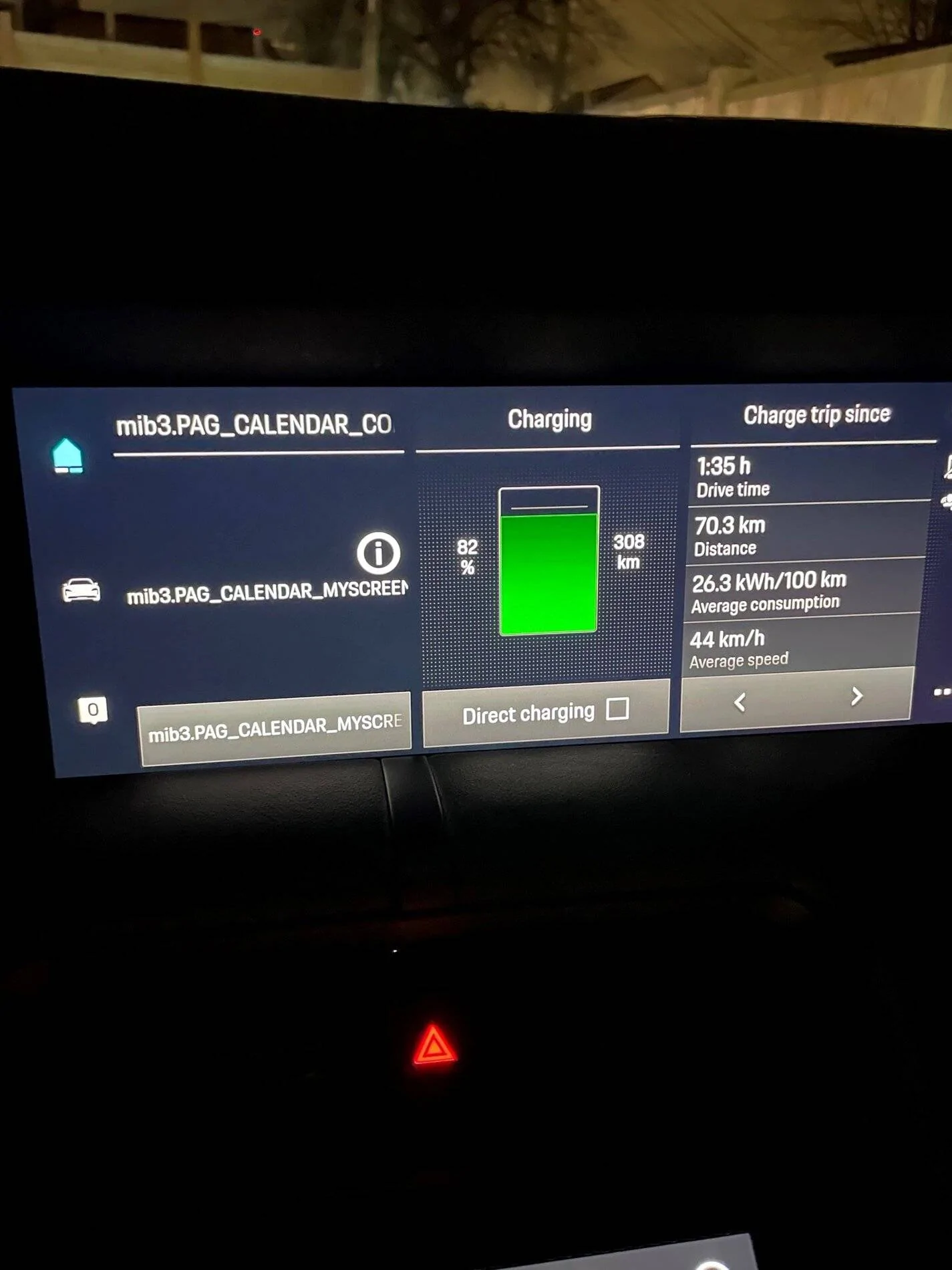 Porsche Taycan Issues with Calendar taycc