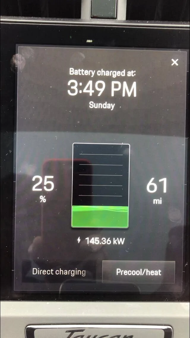 Porsche Taycan [US] - attempts @ real world testing for 400V > 50 kW - adventures continue - data is shared here! A7666021-2C7A-4D01-9CB3-AEFAB3D8D359