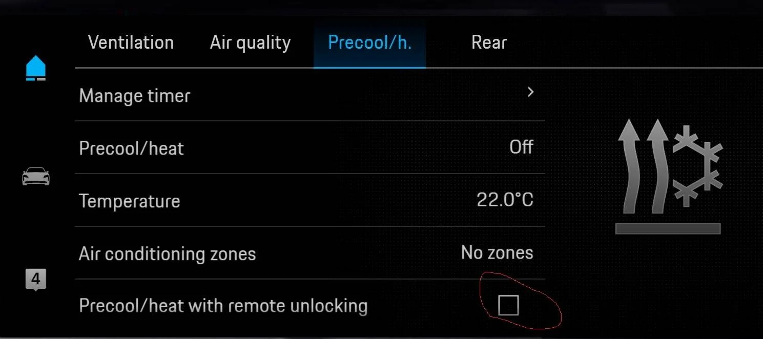 Porsche Taycan I can now relate to the settings frustration Precool
