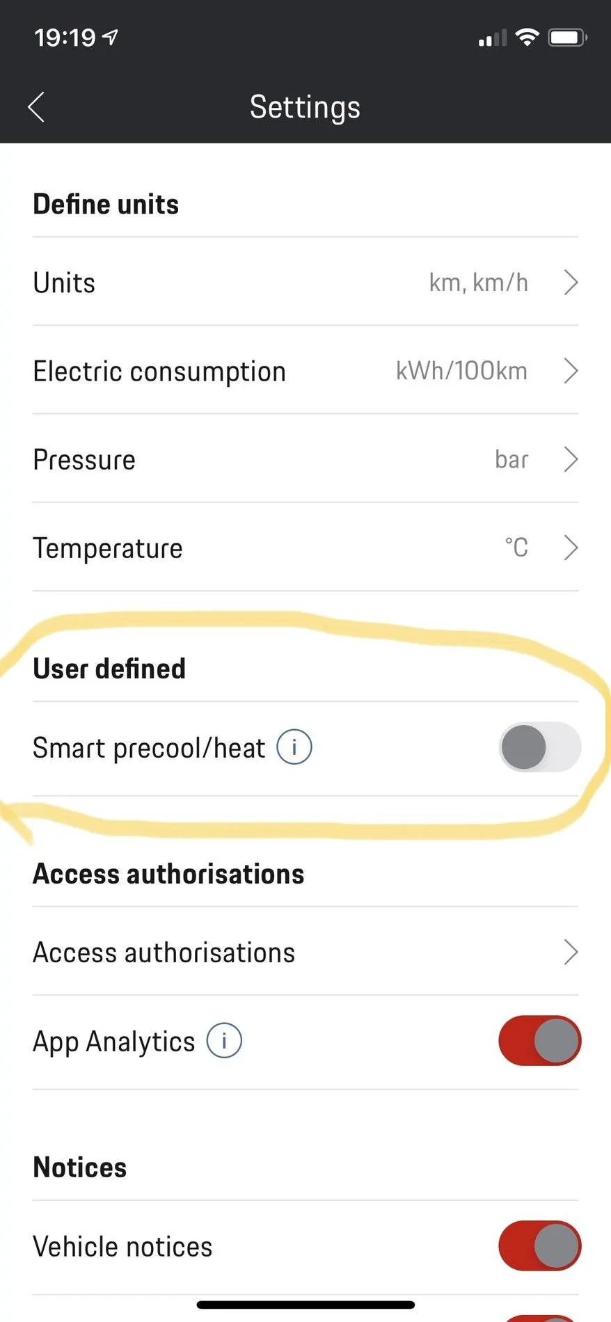 Porsche Taycan Connect App Settings indicates Wi-Fi connectivity? 75ADC7A4-207A-4ADD-872A-FDB28E0825C6