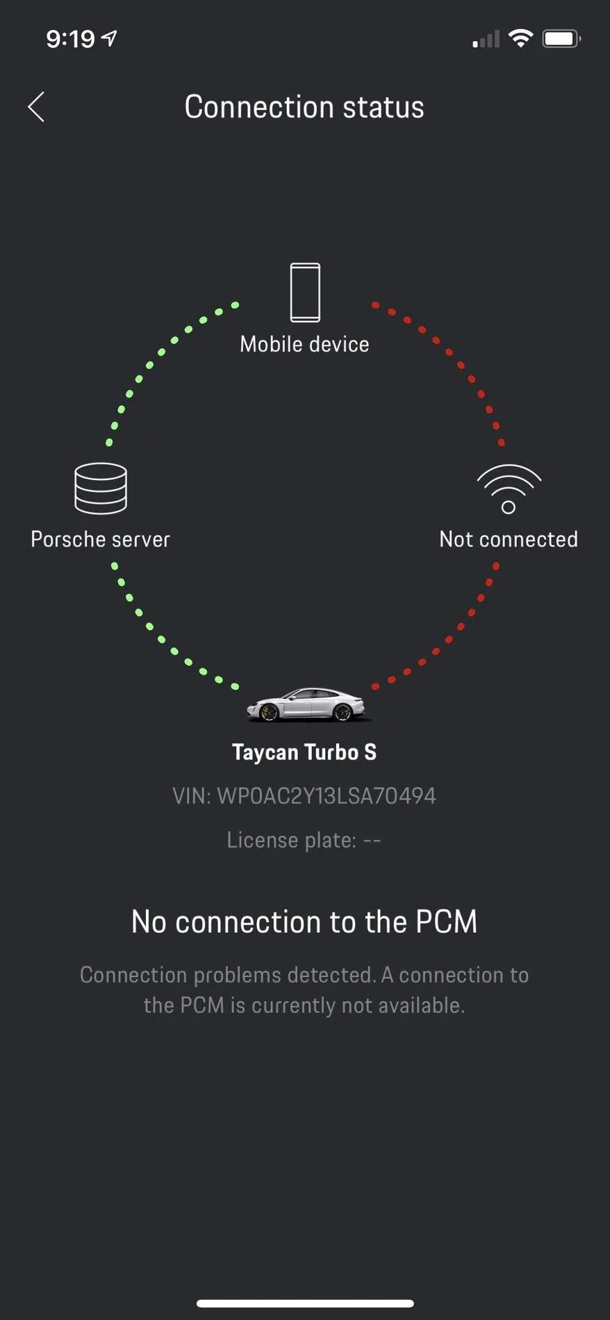 Porsche Taycan Porsche admits “connect” broken 625034BE-1E86-40D4-800A-39D7D4E2C6BC