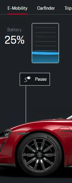 Porsche Taycan Always charging to 100% 1613466786604