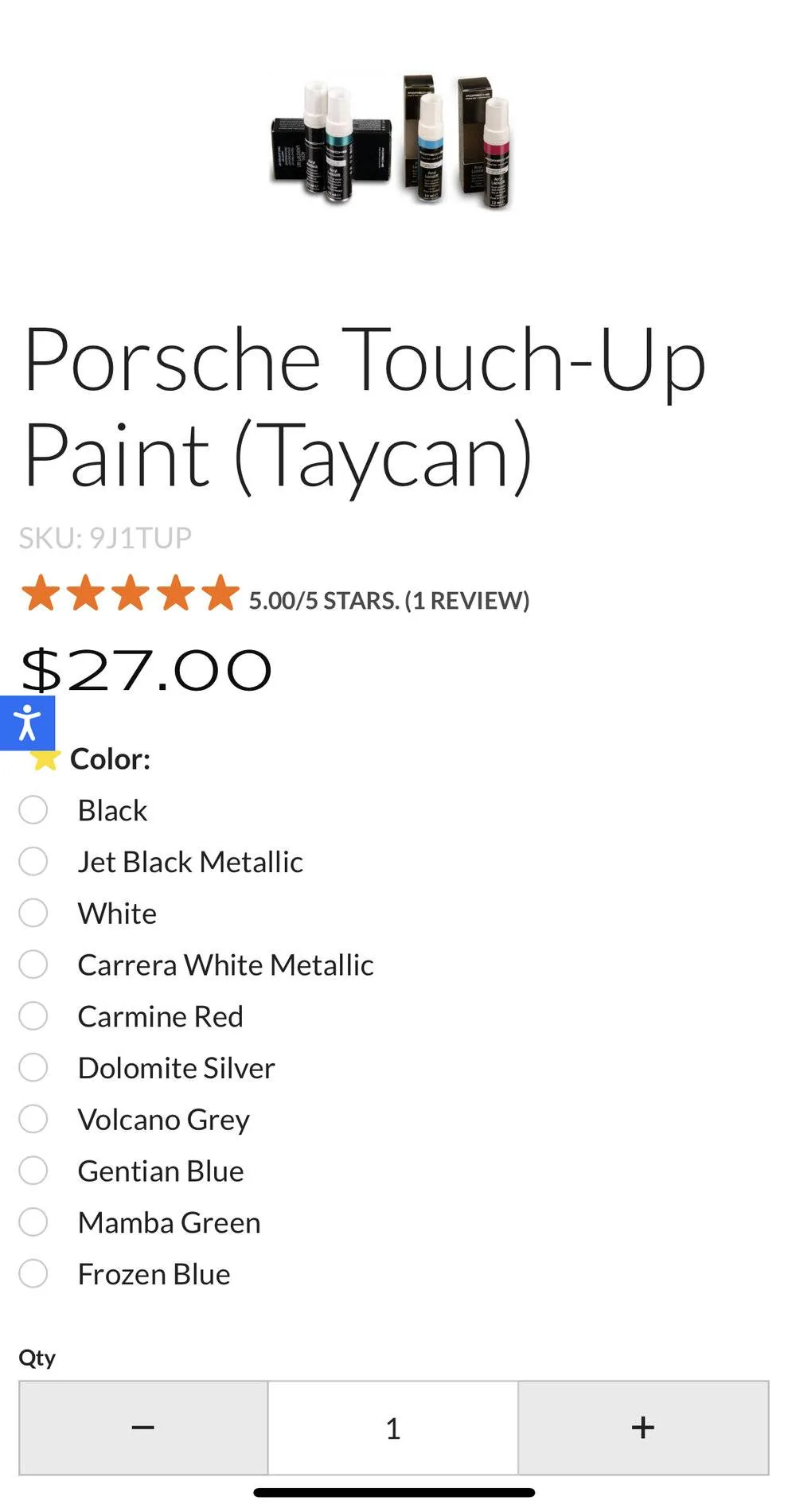 Porsche Taycan Paint codes 1613832075831