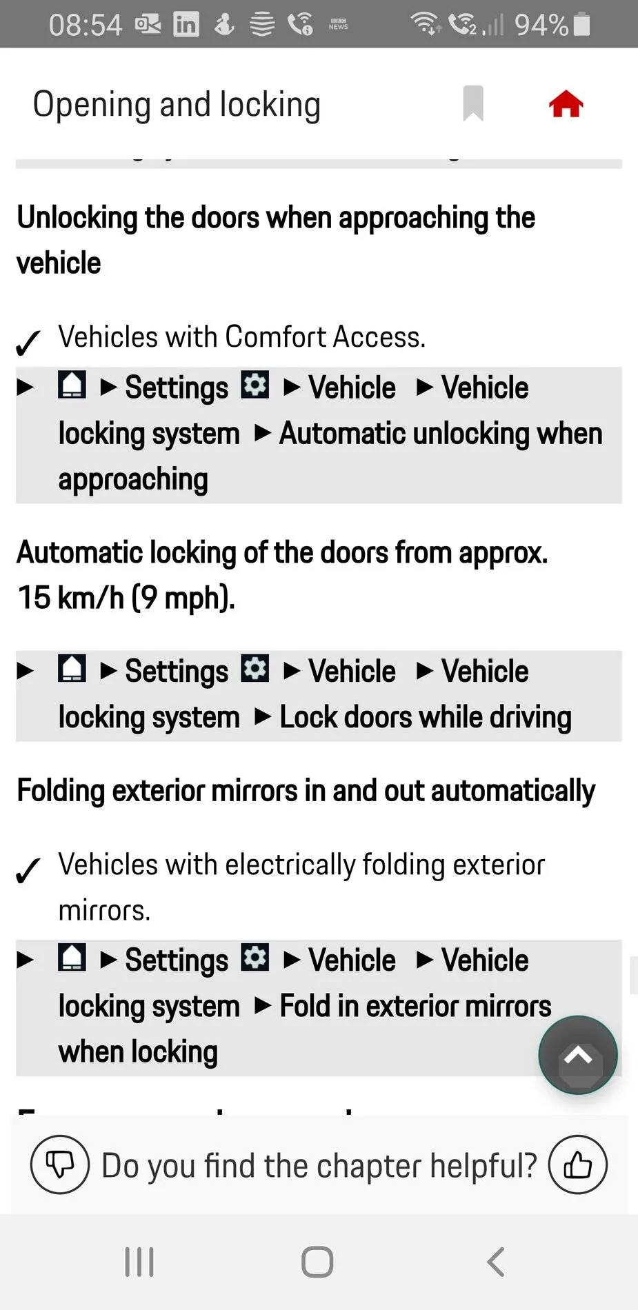 Porsche Taycan Comfort access not working Screenshot_20210222-085425_Porsche Good to kno