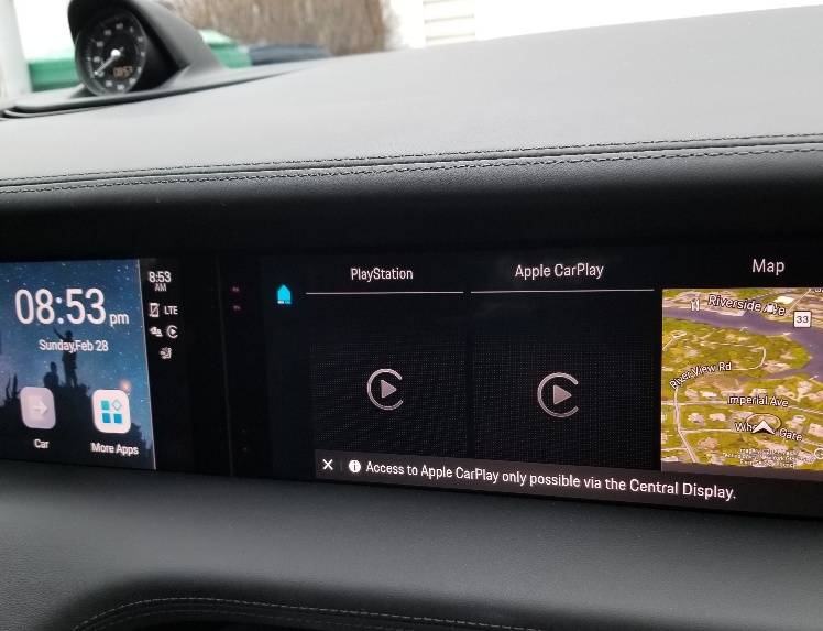 Porsche Taycan Amazon Smart Wireless for Carplay Box Works Great 20210228_085619_resized