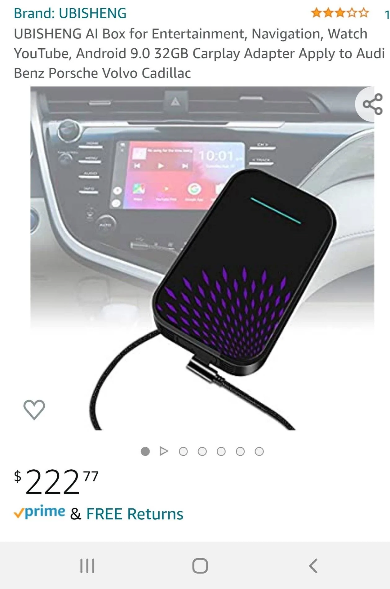 Porsche Taycan Amazon Smart Wireless for Carplay Box Works Great 20210228_091557