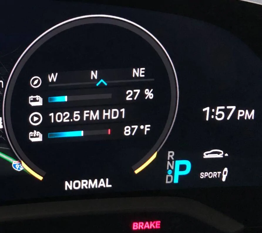 Porsche Taycan Battery temperature during driving 1614542177316