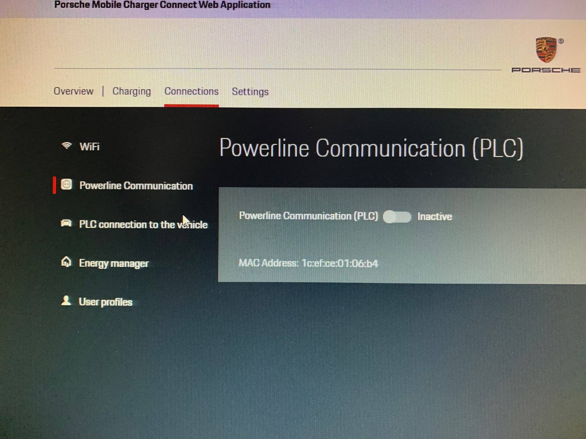 Porsche Taycan PMCC electricity usage? PLC