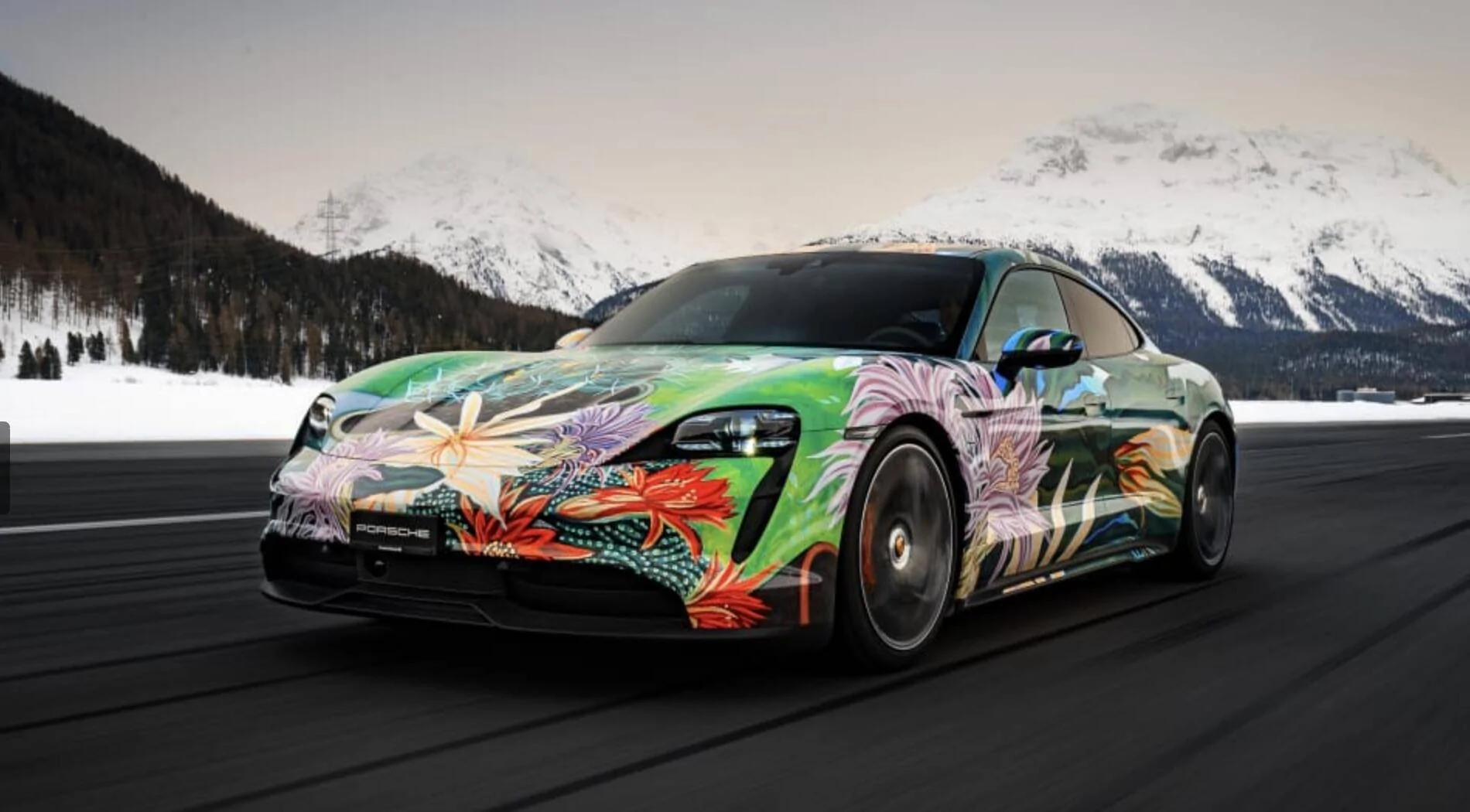 Porsche Taycan WOW - check out this wrap on a Taycan! Screen Shot 2021-03-02 at 11.57.40 AM