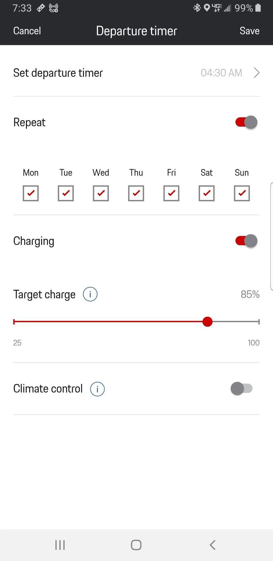 Porsche Taycan Charging to 85% Regularly between 00:30 & 04:30 Screenshot_20210304-193357_Connect