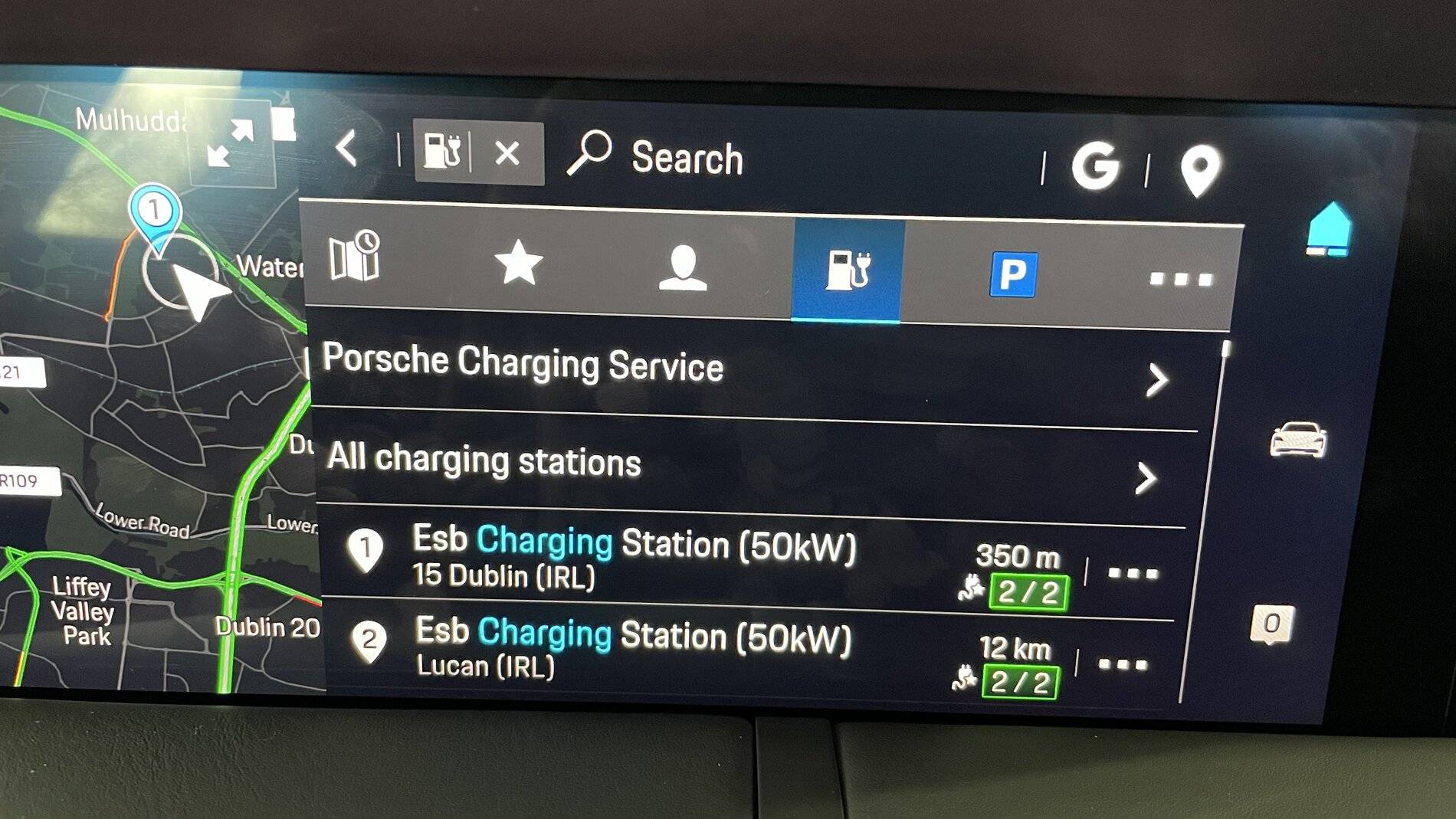 Porsche Taycan UK high power location list IMG_0054