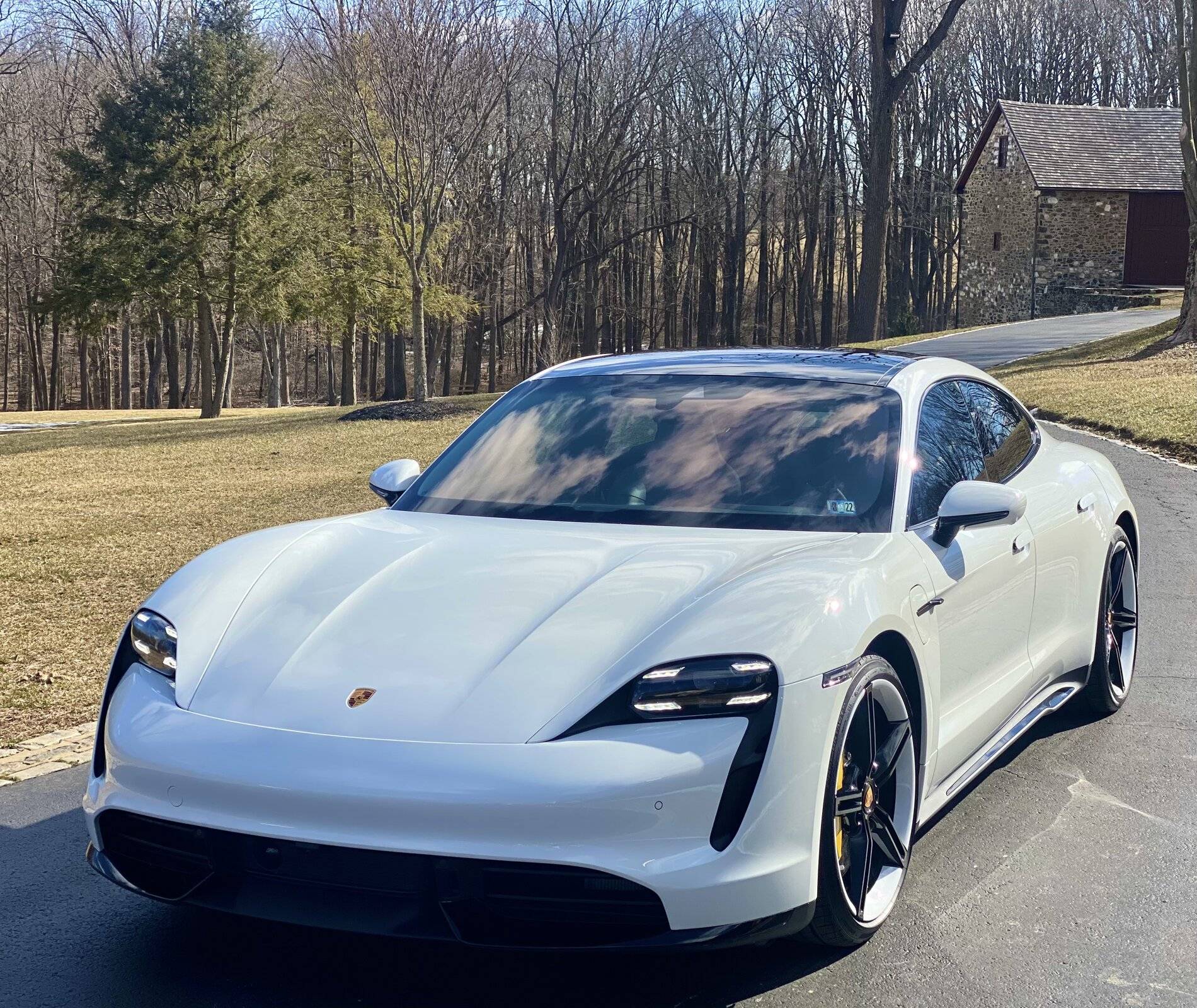 Porsche Taycan Swapped 2020 Volcano Grey for 2021 White 722A75D0-85B4-447F-B5B3-463825627D9F
