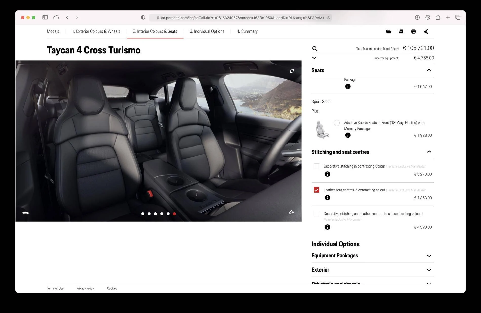 Porsche Taycan Worse build ever?  do your worst… Screenshot 2021-03-11 at 19.08.18