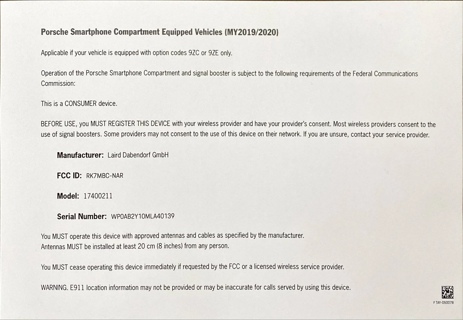 Porsche Taycan Code Numbers for Taycan Equipment, Options and Package **Full List** 982B2B8B-81D0-4CD0-B4C9-1CD24C1D0899