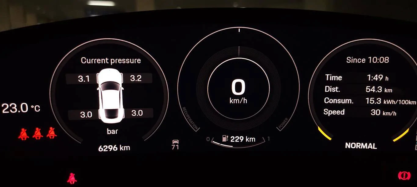 Porsche Taycan Efficiency rating of wheel options 20210311_123401