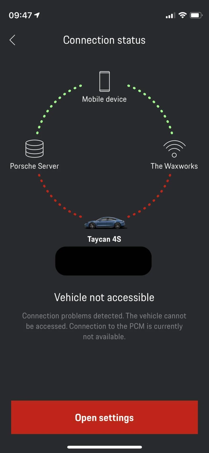 Porsche Taycan Porsche Connect app: Porsche server down? IMG_0185