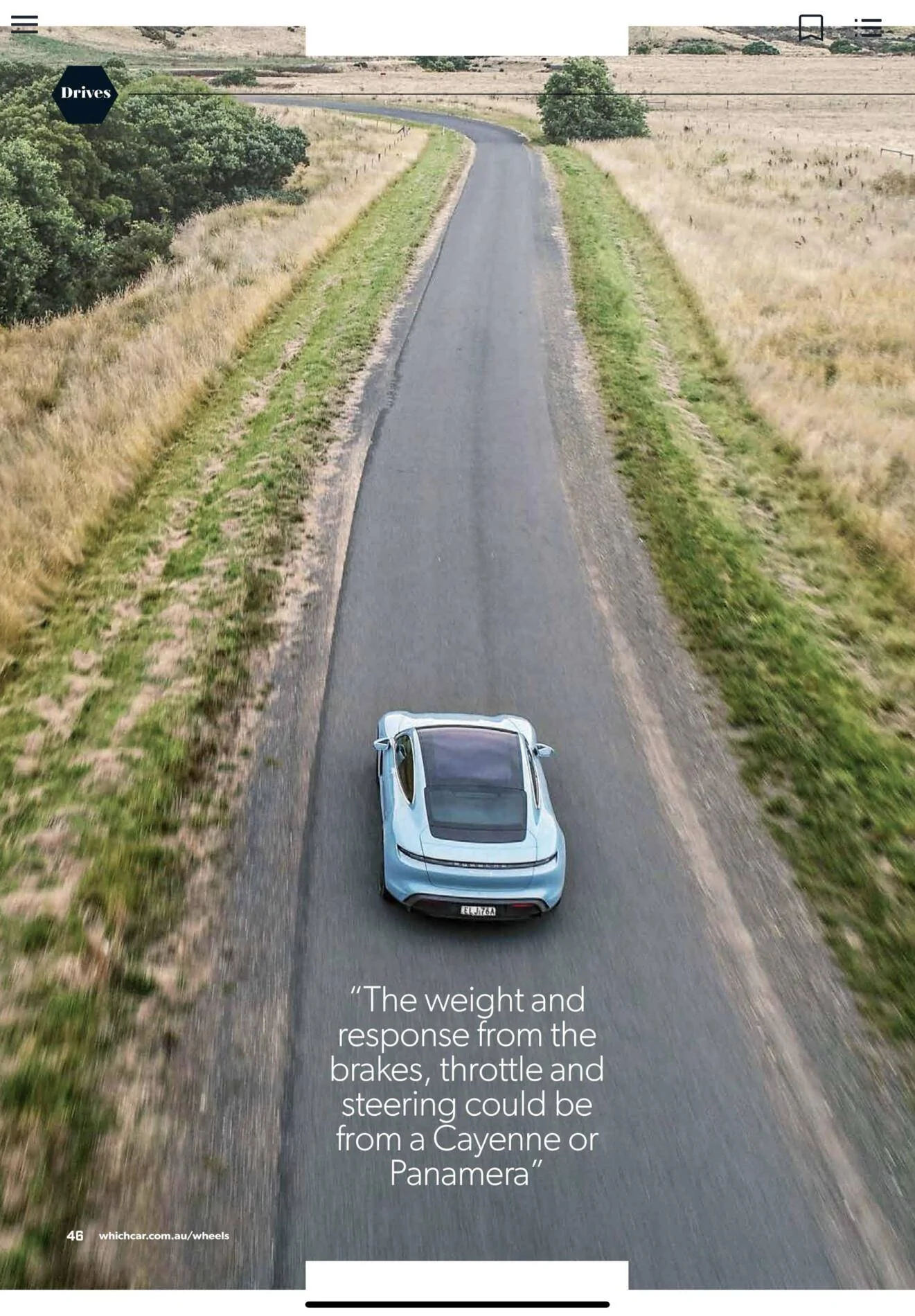 Porsche Taycan Wheels Magazine local review Taycan 4S C01C2B92-EECD-48BA-8156-E5CF086F4AA6