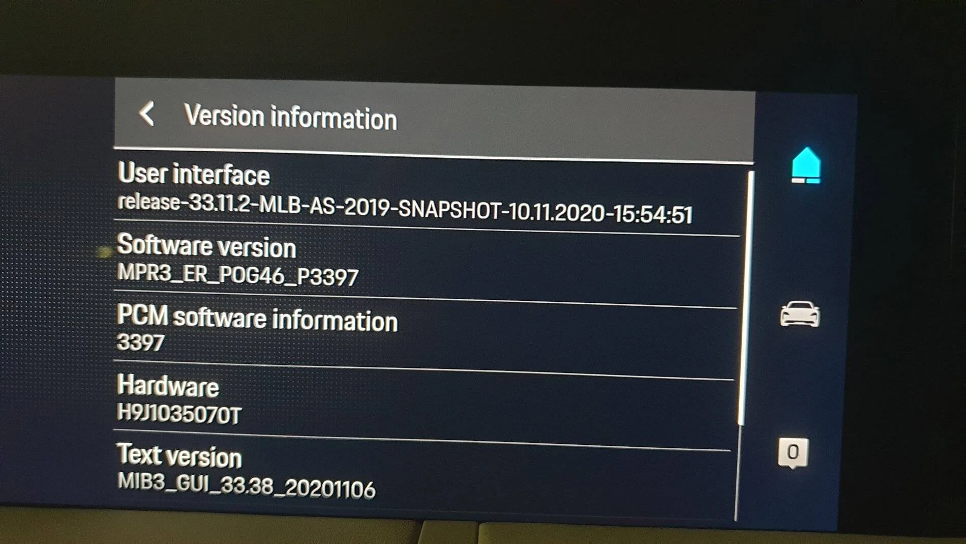 Porsche Taycan MY2021 Software update in the US- Porsche NA email... 20210318_211004