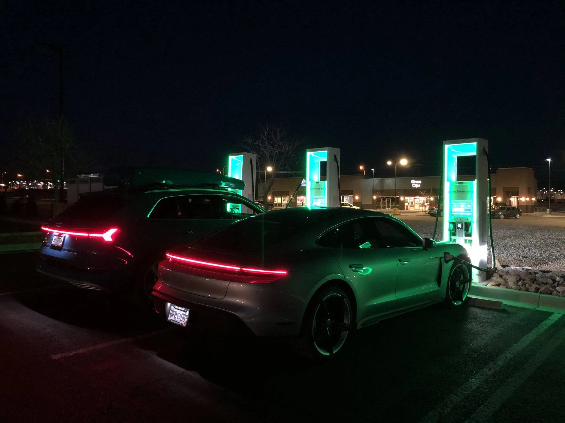 Porsche Taycan 880 mile Taycan and E-tron (SUV) road trip - E-tron charges faster IMG_3575