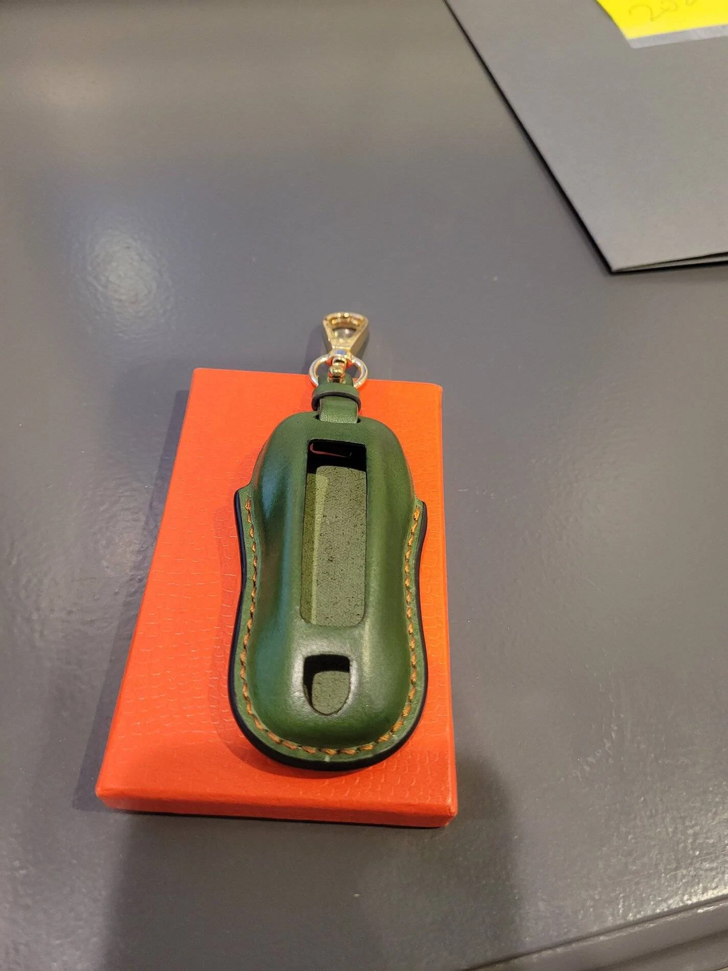 Porsche Taycan Custom Leather Key Cover on ETSY 20210322_192244