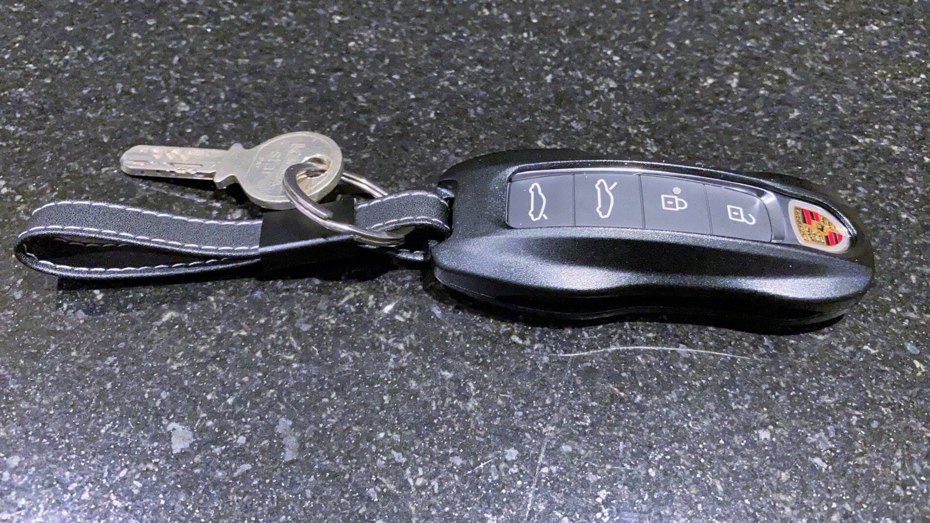 Porsche Taycan Custom Leather Key Cover on ETSY WhatsApp Image 2021-03-23 at 00.54.42