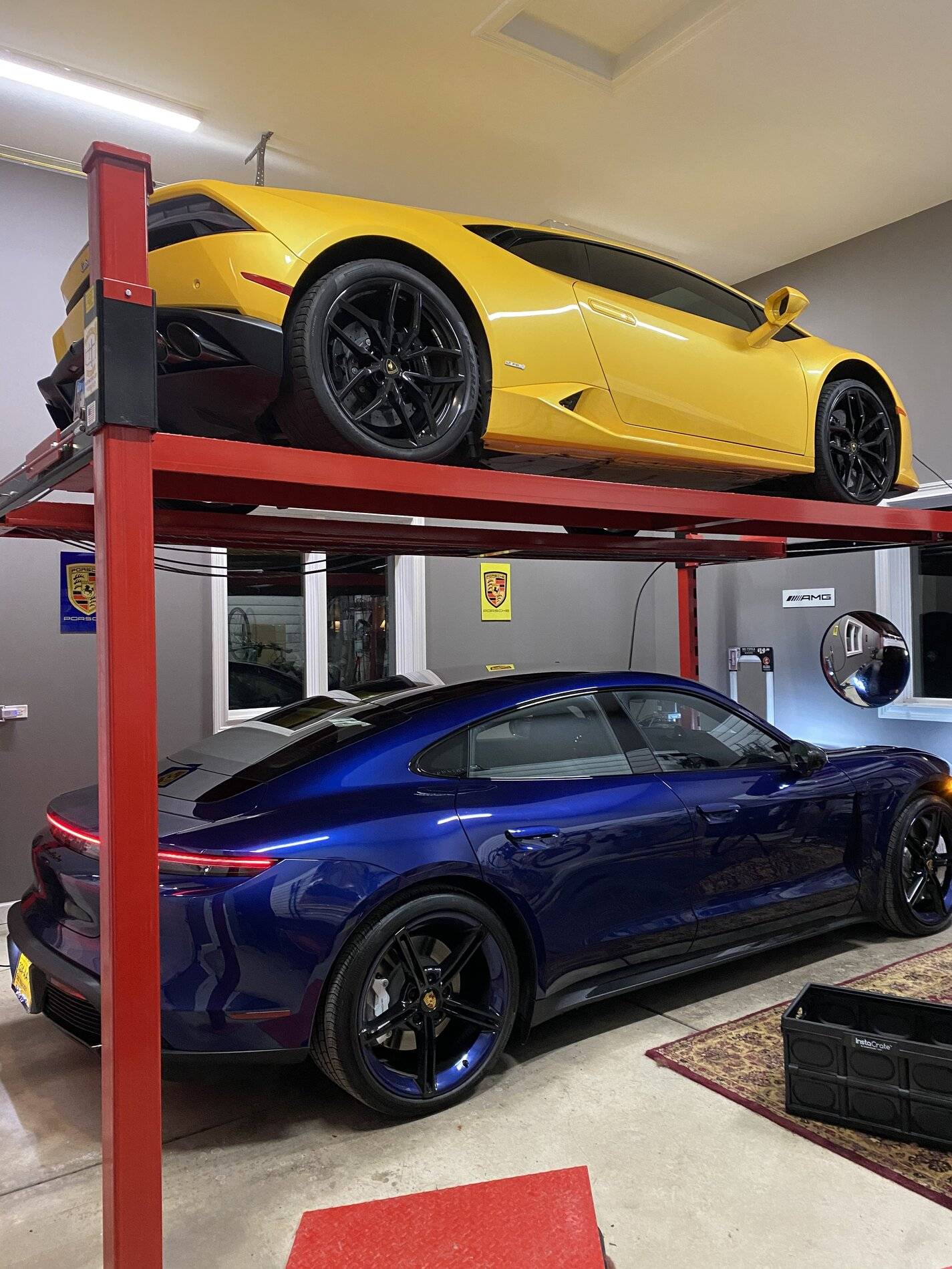 Porsche Taycan Finally mounted my charger 40F7C013-47ED-41AD-8AB0-9D4E0C630950