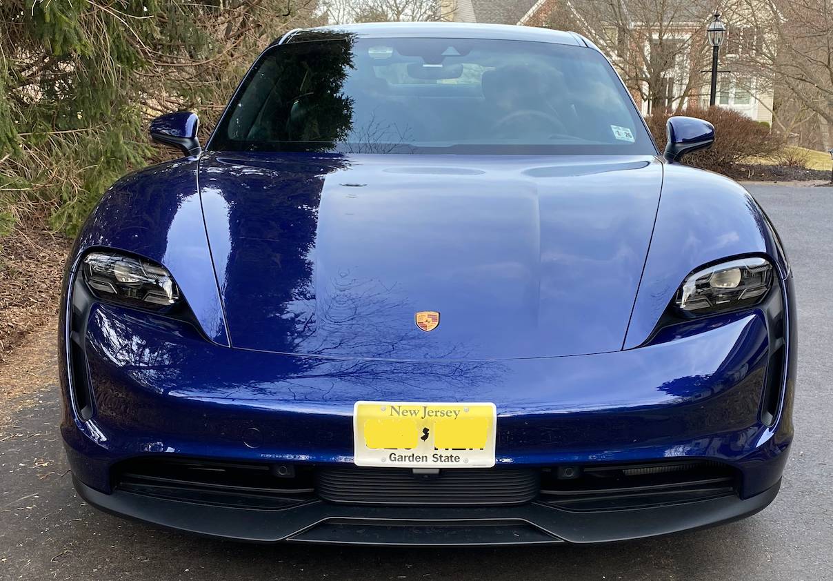 Porsche Taycan Dealing with the front license plate License Plate 1