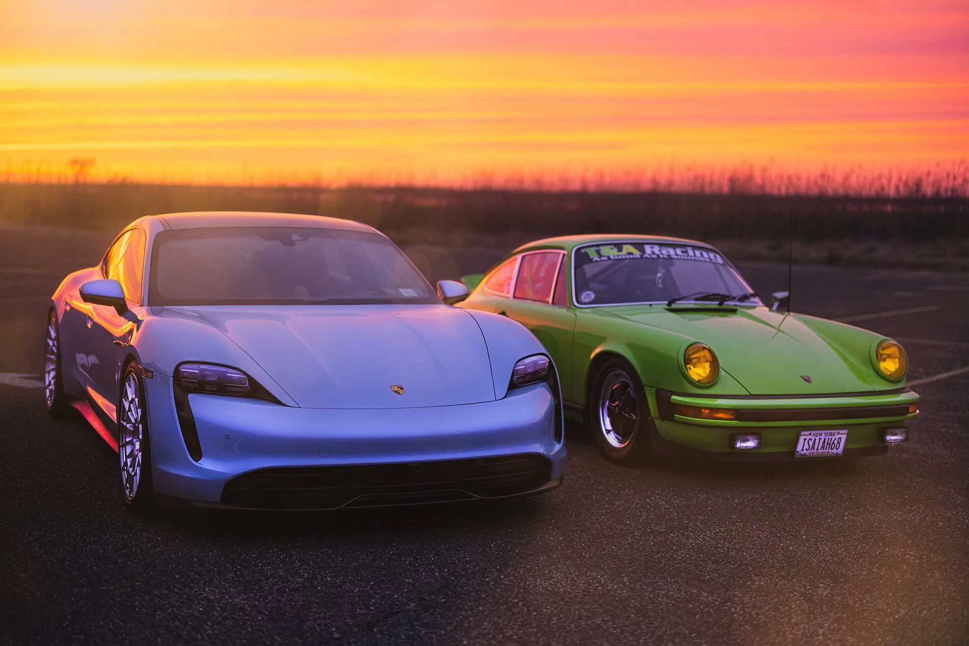 Porsche Taycan Sunset Shots With Friends 51079456268_4d49094376_k