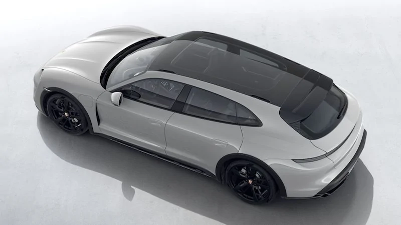 Porsche Taycan Roof rails or not glass_no_rail