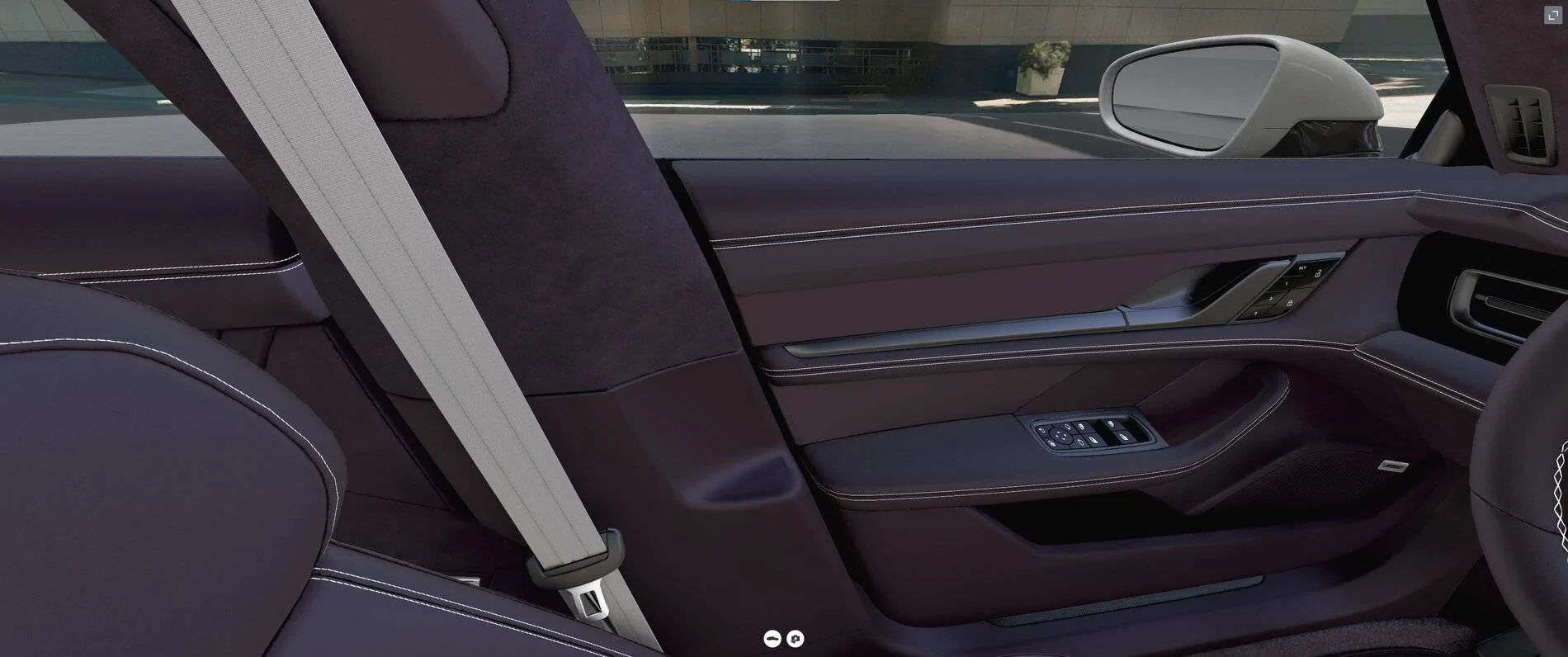 Porsche Taycan Inner Door-Sill Guards and B-Pillars in Leather b_pillar