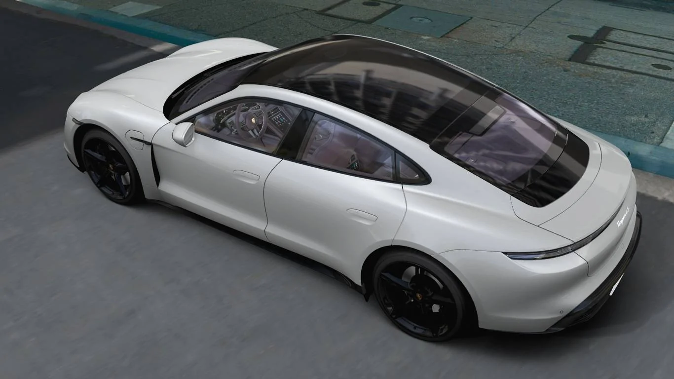 Porsche Taycan Bramble & Slate Grey Interior. t4s_1