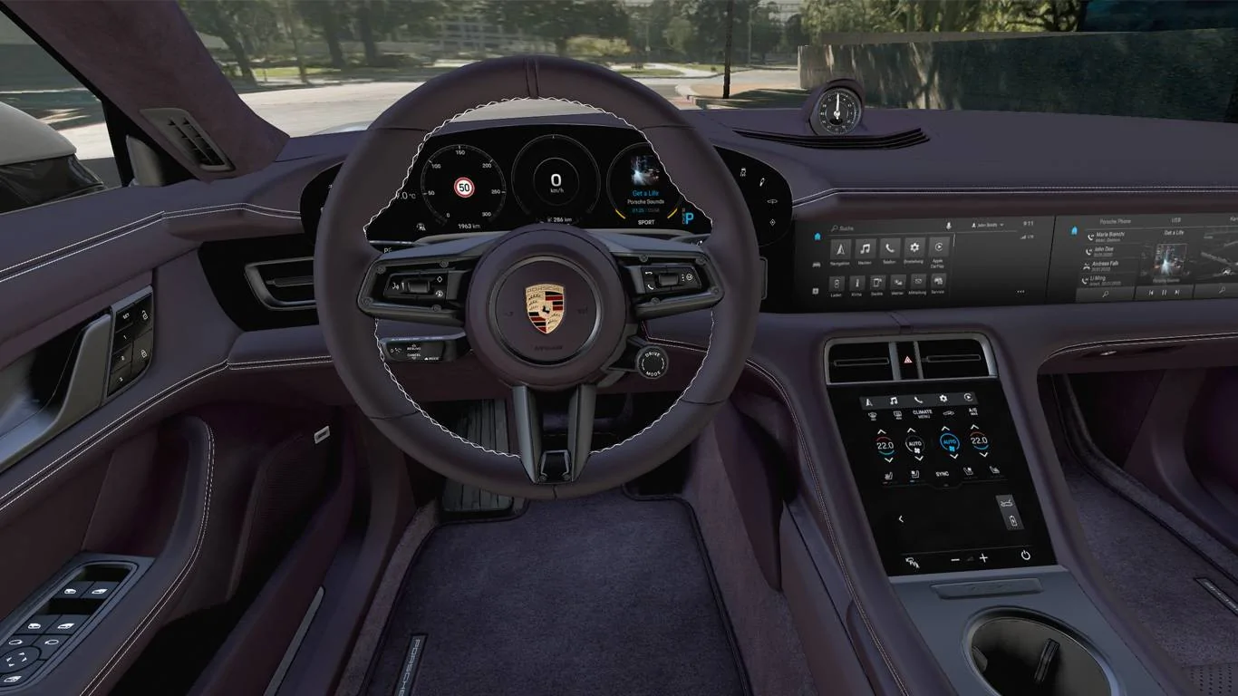 Porsche Taycan Bramble & Slate Grey Interior. t4s_3