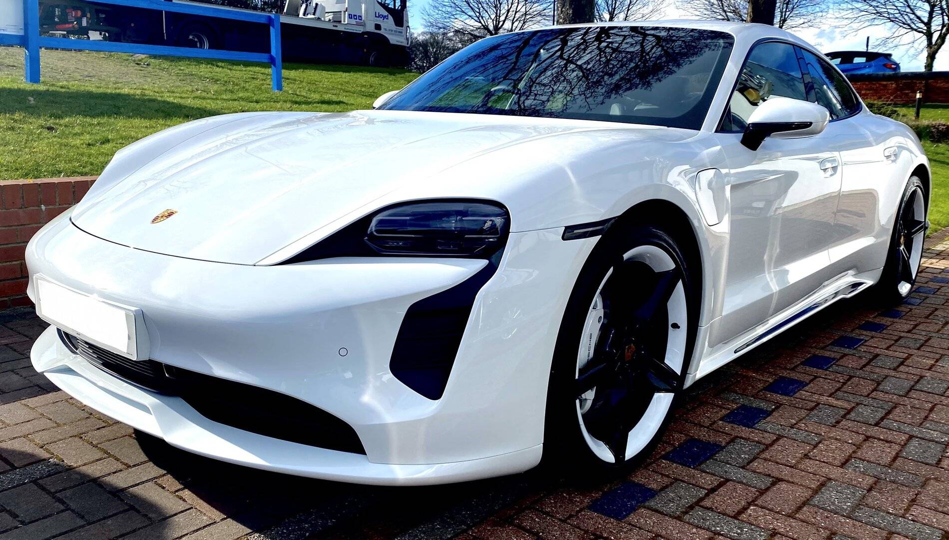 Porsche Taycan Custom Mod: Painted Front Bumper Vents on Taycan 99EAA2E6-A48A-4218-9519-781840463C3E