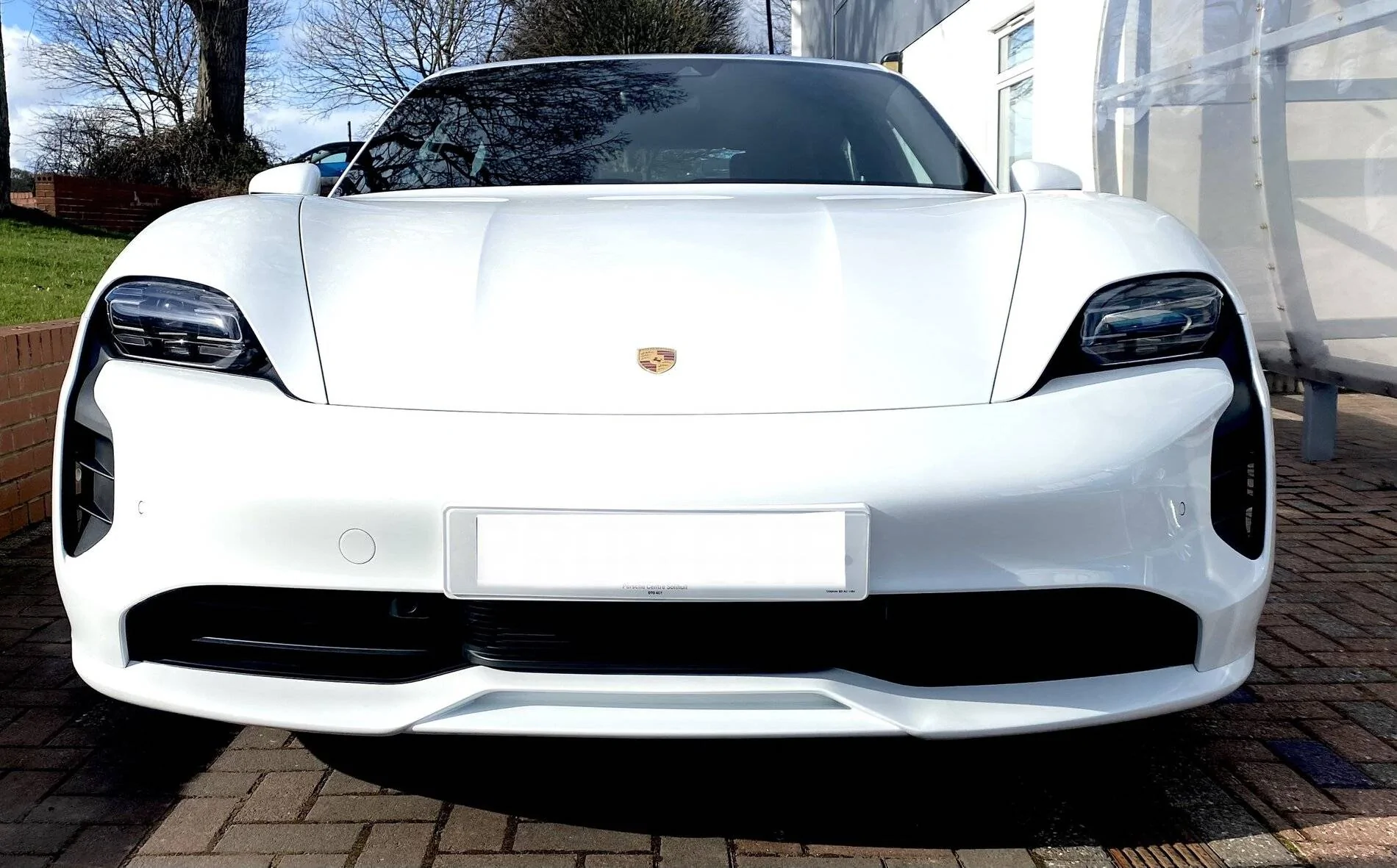 Porsche Taycan Custom Mod: Painted Front Bumper Vents on Taycan DA698E68-E399-4755-B976-16E646354A89