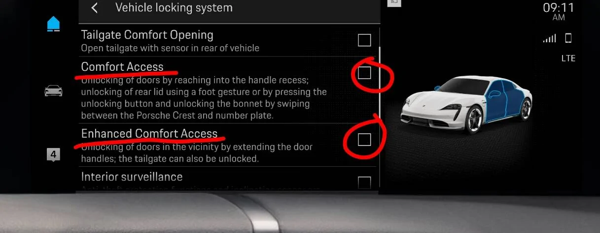 Porsche Taycan Issues after software update how to fix 2021-04-06_19.10.42