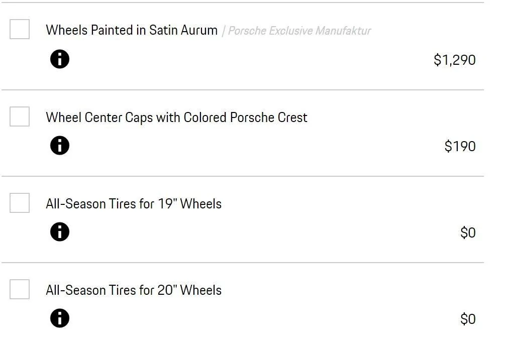 Porsche Taycan Center Cap removal Center cap pric