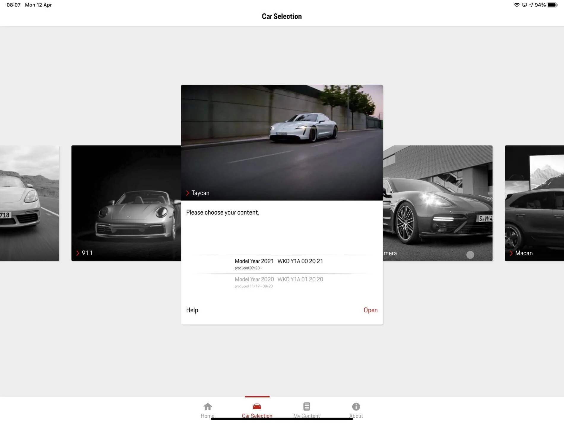 Porsche Taycan Porsche good to know app on Android E9DC77F5-3640-4ECA-82FA-8C98EC67BB34