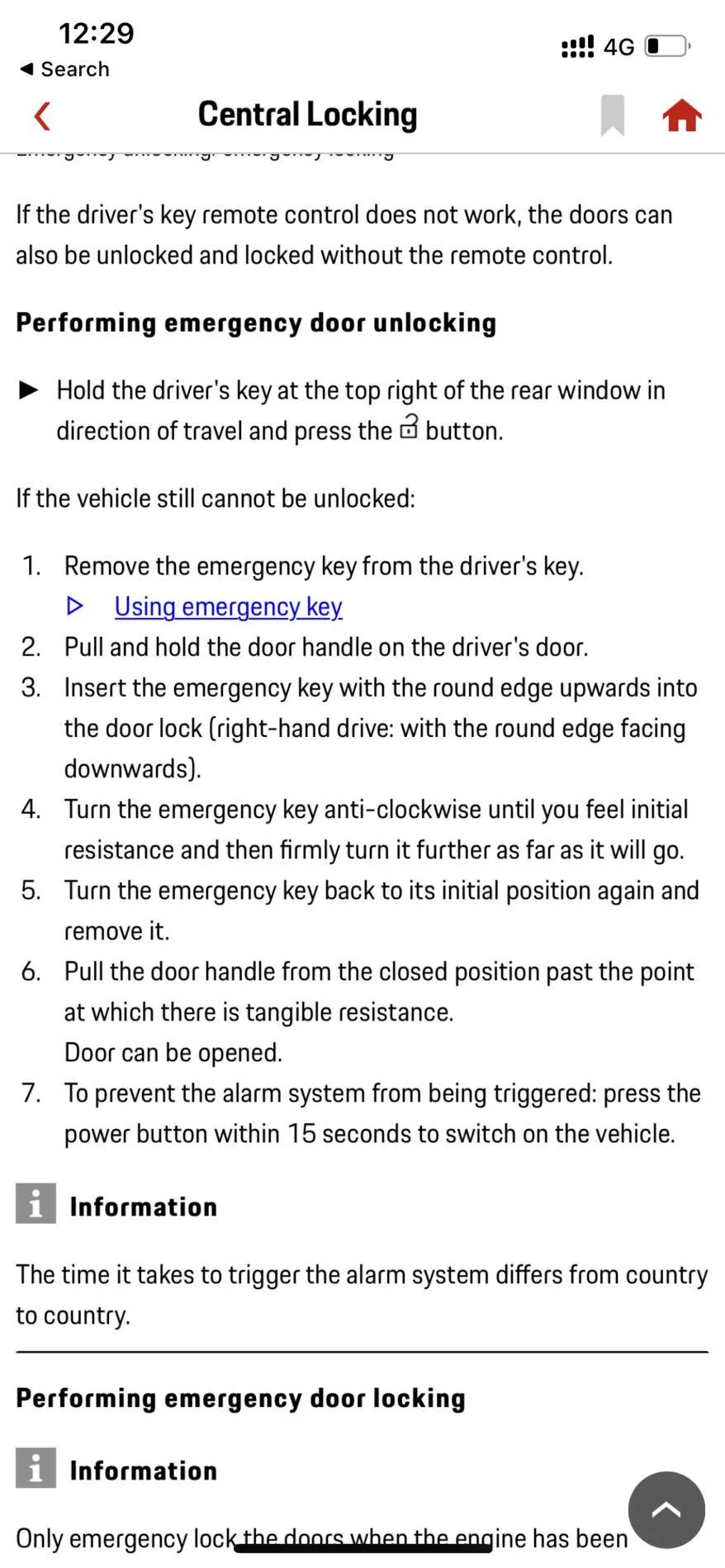 Porsche Taycan Manual door unlocking video guide needed 71A2AA74-031D-4C55-8EFC-1810A0000BC1