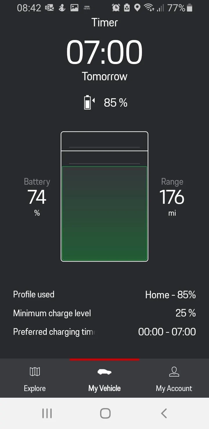 Porsche Taycan Preferred charging working outside set hours Screenshot_20210419-084251_Connect
