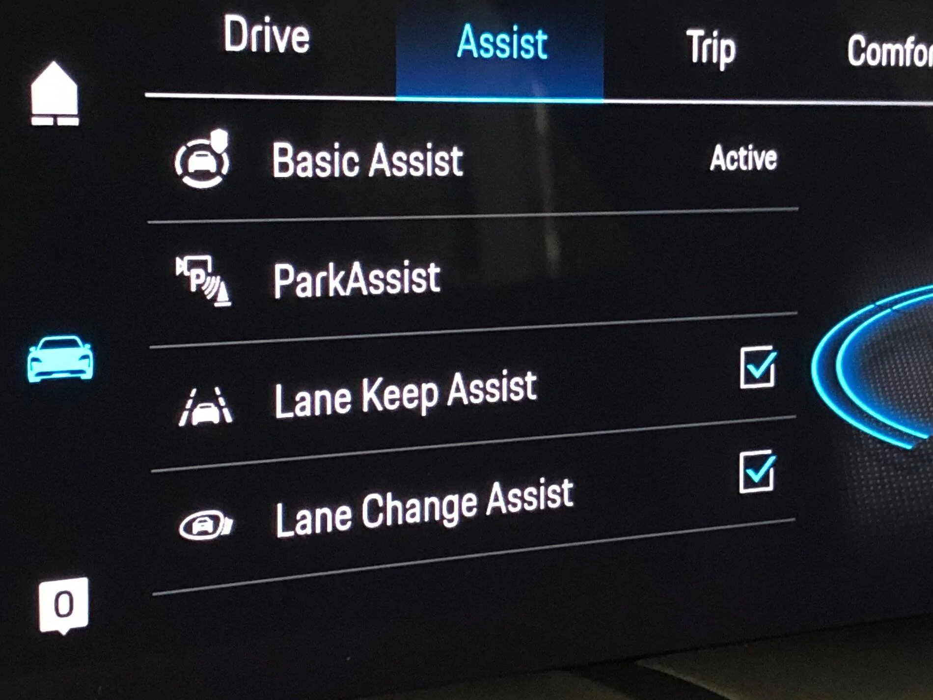 Porsche Taycan Lane Change Assist is gone IMG_1132