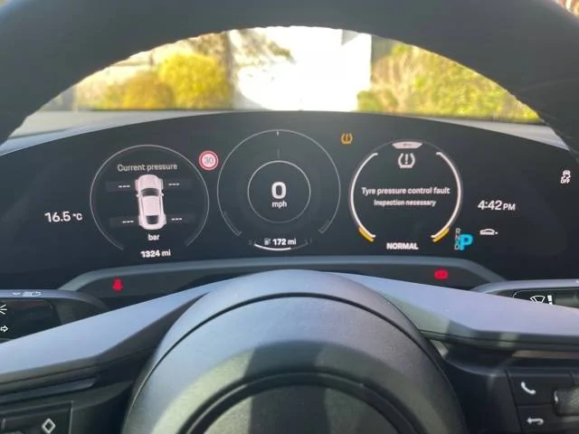 Porsche Taycan Tyre Pressure Control Fault TPM